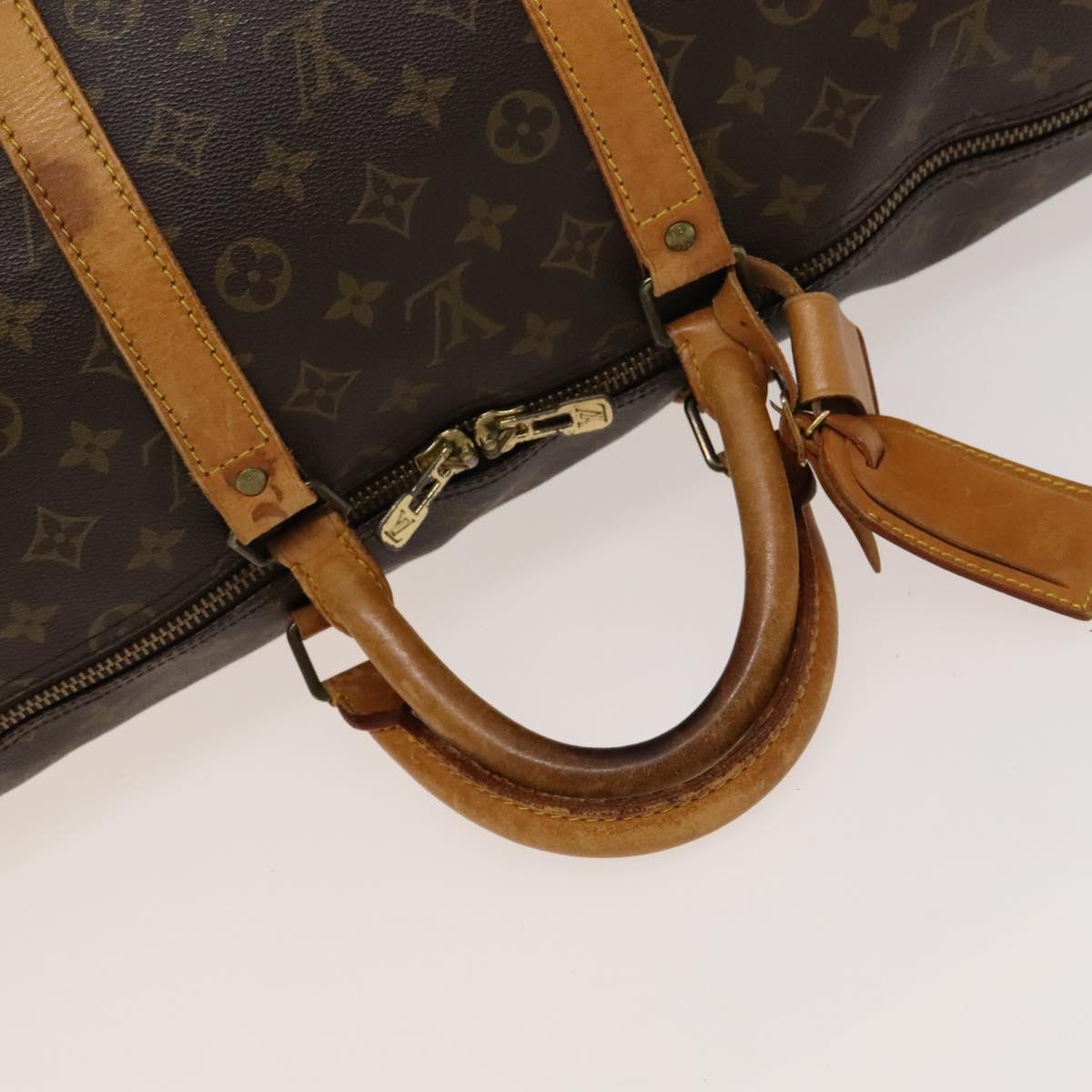 Louis Vuitton Keepall Bag Monogram Canvas, BROWN, CANVAS, Travel bag