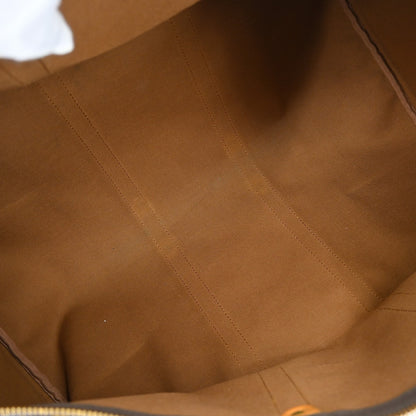 Louis Vuitton Keepall Monogram, Brown, Canvas, Travel Bag