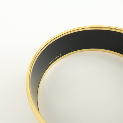 Hermes Caleche Bangle Enamel, Multicolour, Gold Plated, Bracelet