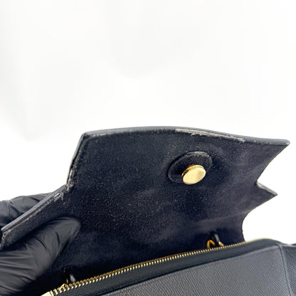 Celine Belt Calfskin, Black, Leather, Handbag