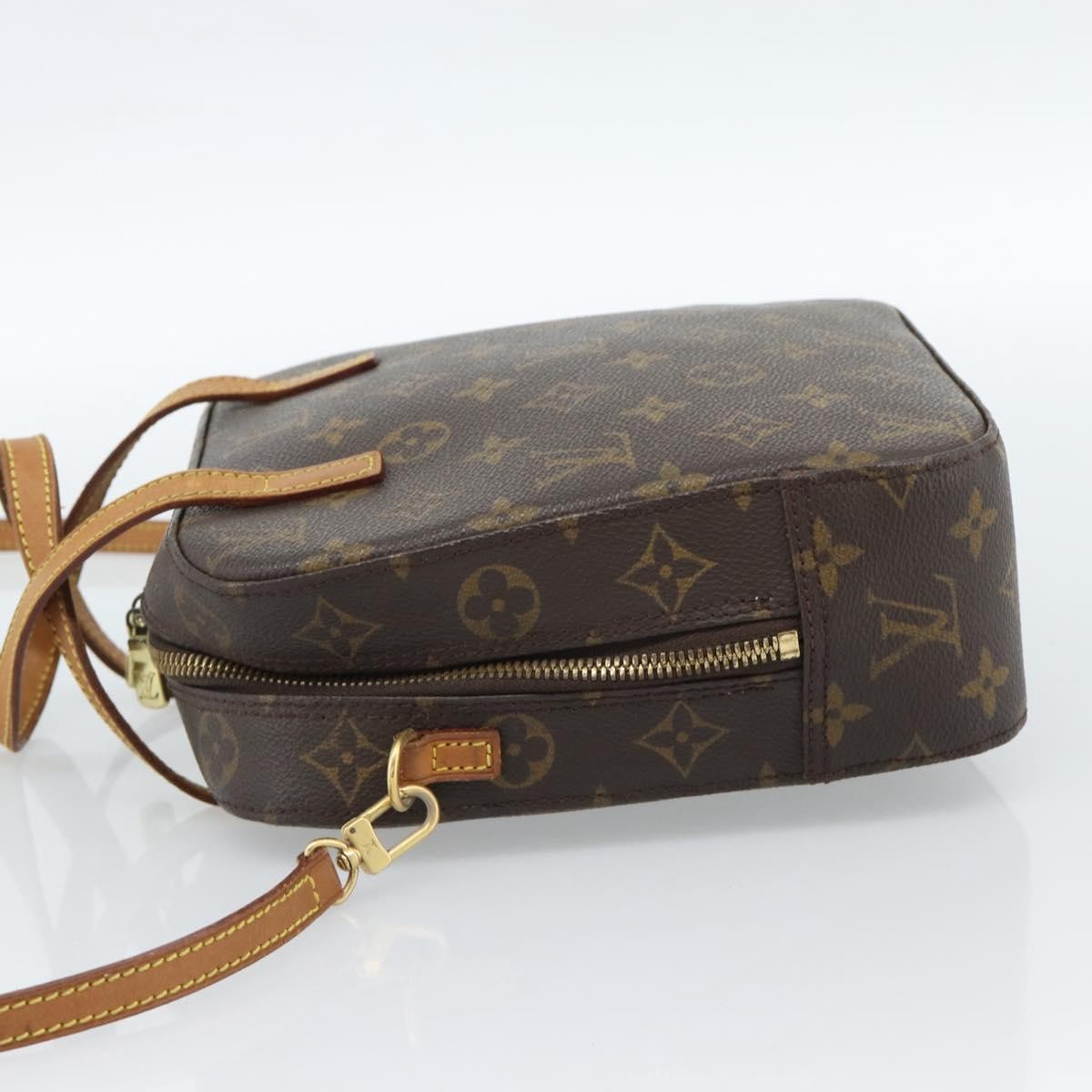 Louis Vuitton Spontini Monogram Canvas, Brown, Canvas, Handbag