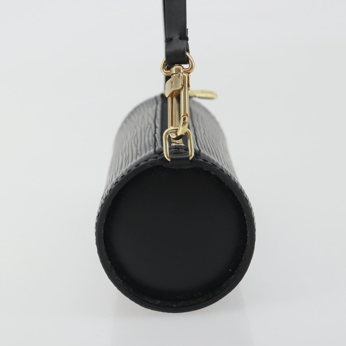 Louis Vuitton Soufflot Pochette Epi Leather, Black, Leather, Clutch