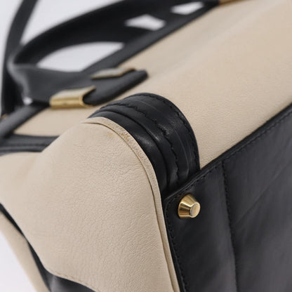 Chloe Alice Satchel Leather, Black, Leather, Handbag