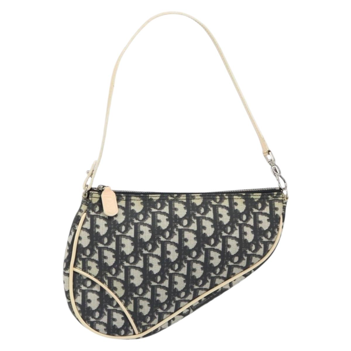 Christian Dior Saddle Tripple Pouch Oblique Canvas, BLACK, CANVAS, Shoulder bag
