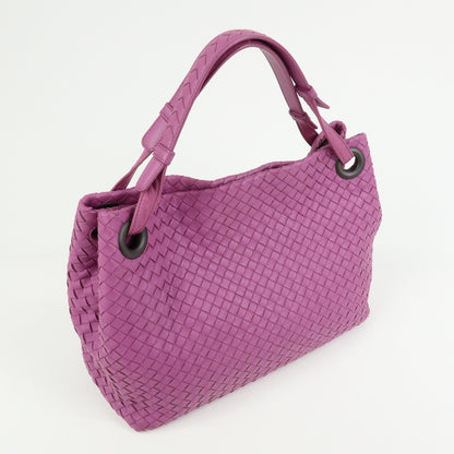 Bottega Veneta Garda Intrecciato Nappa, Purple, Leather, Handbag