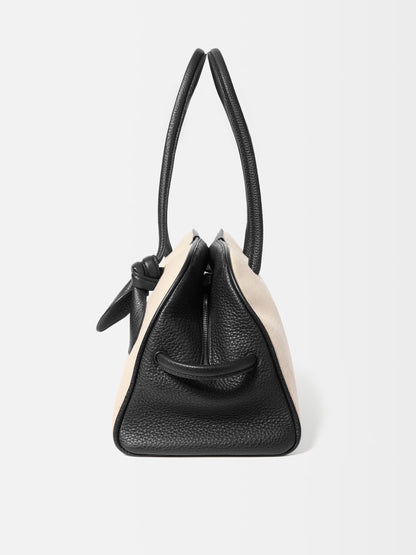 Jacquemus TURISMO linen, BEIGE, LINEN, Handbag