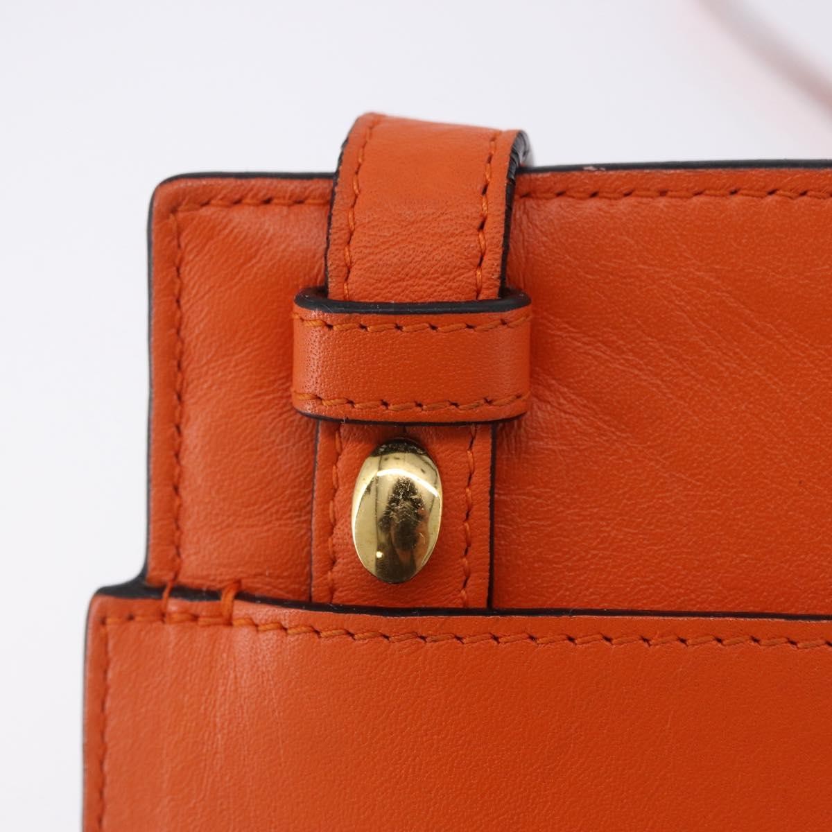 Loewe T Messenger Leather, Orange, Leather, Crossbody Bag