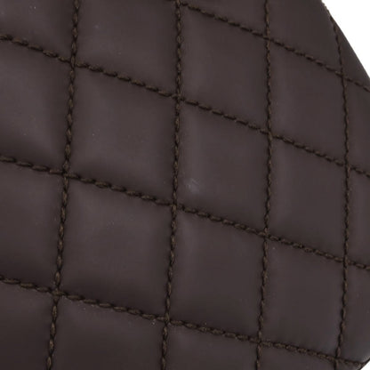 Chanel Surpique Quilted Leather, Brown, Leather, Tote Bag