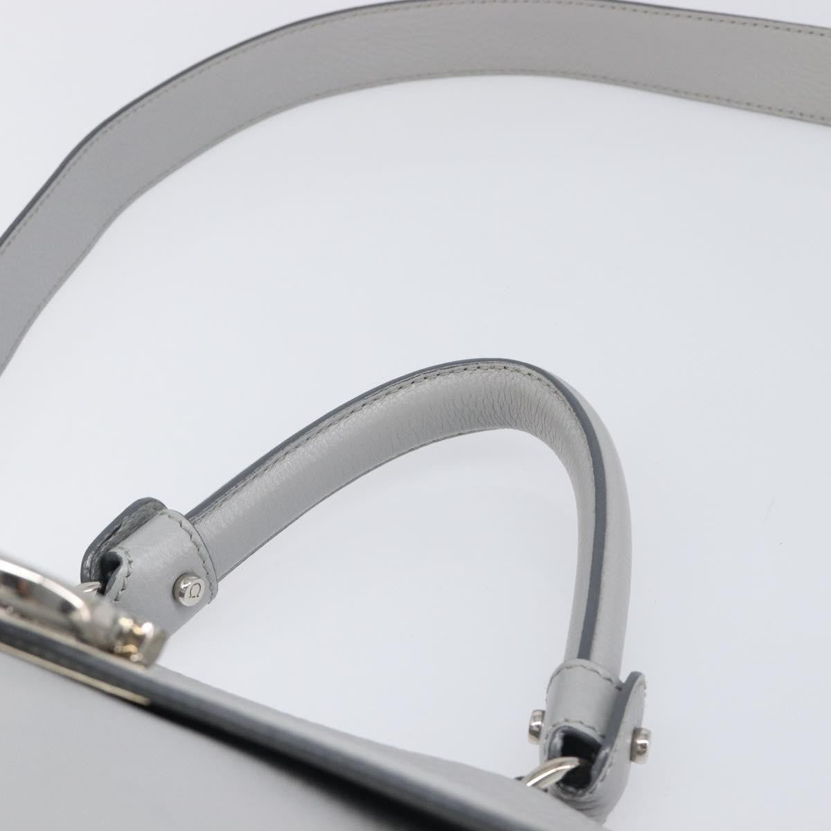 Salvatore Ferragamo Sofia Satchel Leather, Gray, Leather, Handbag