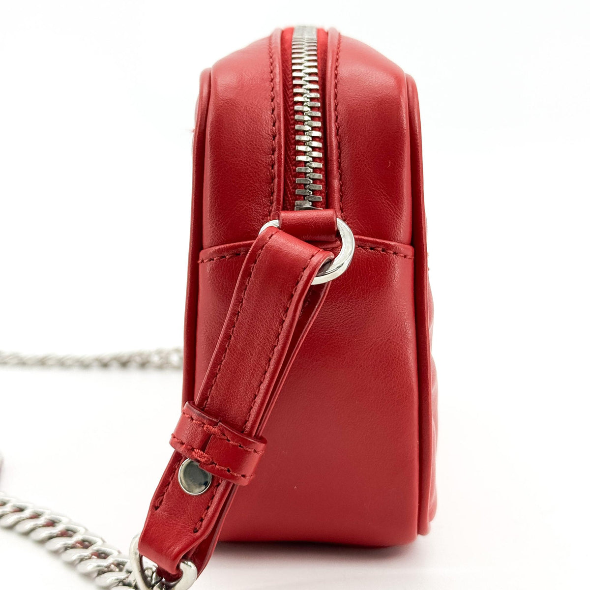 Prada Camera Diagramme Quilted Leather, Red, Leather, Handbag