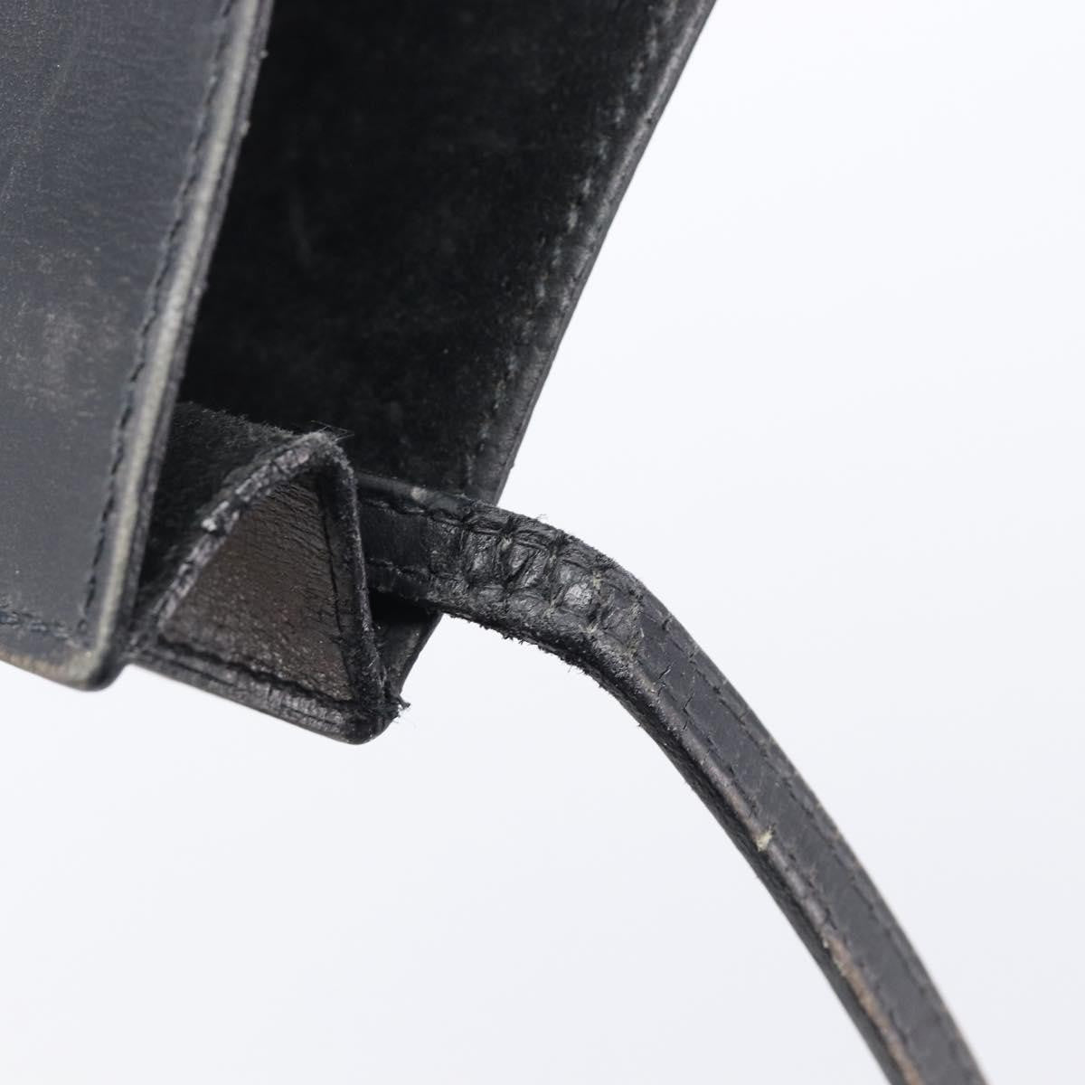 Hermes Onimaitou Leather, Black, Leather, Shoulder Bag