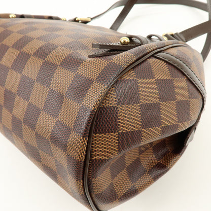 Louis Vuitton Rivington Satchel Damier, Brown, Canvas, Handbag