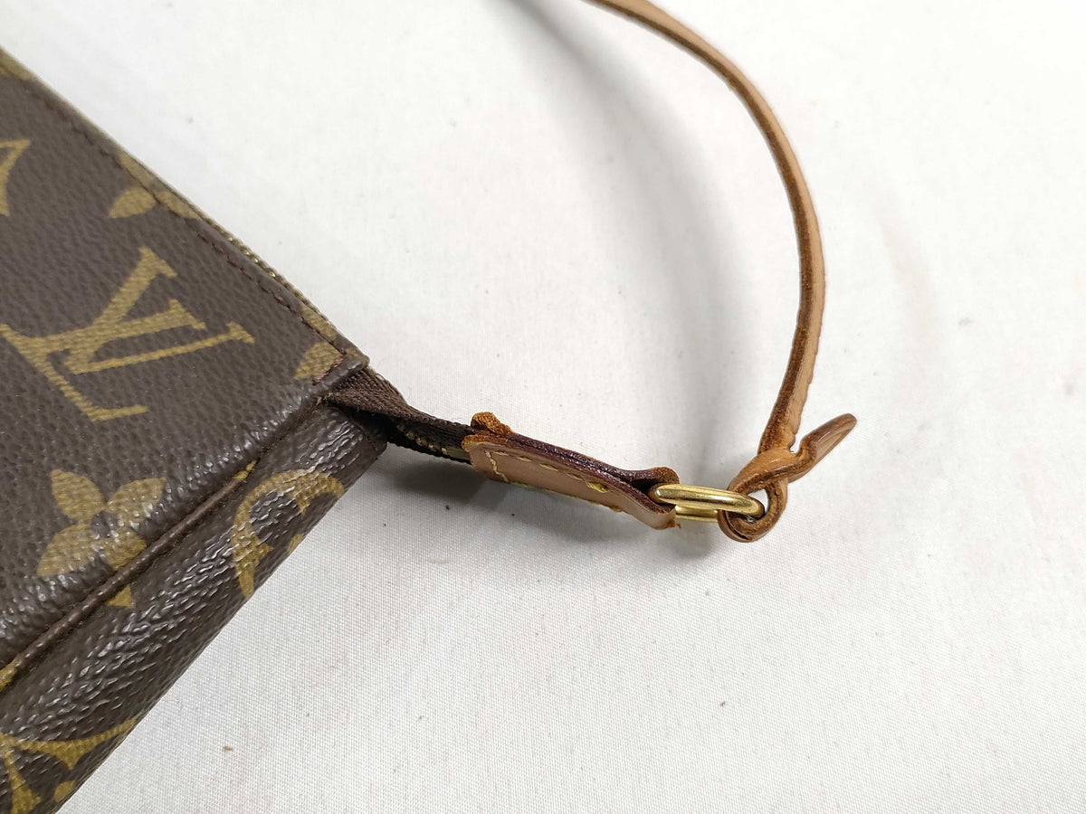 Louis Vuitton Randonnee Pochette Monogram Coated Canvas, Brown, Canvas, Handbag