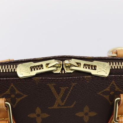 Louis Vuitton Alma Monogram Canvas, Brown, Canvas, Handbag
