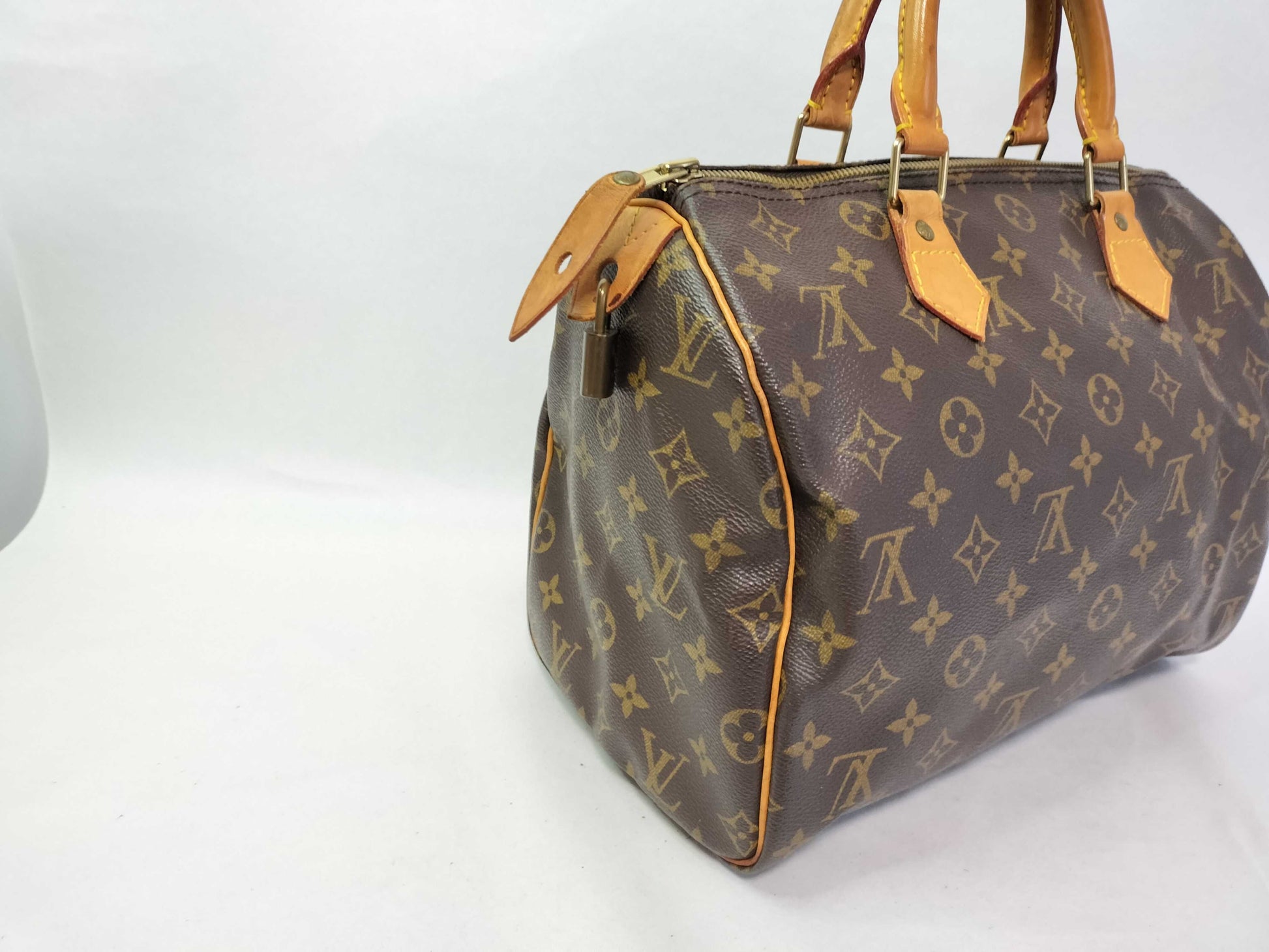 Louis Vuitton Speedy Monogram Canvas, Brown, Canvas, Handbag