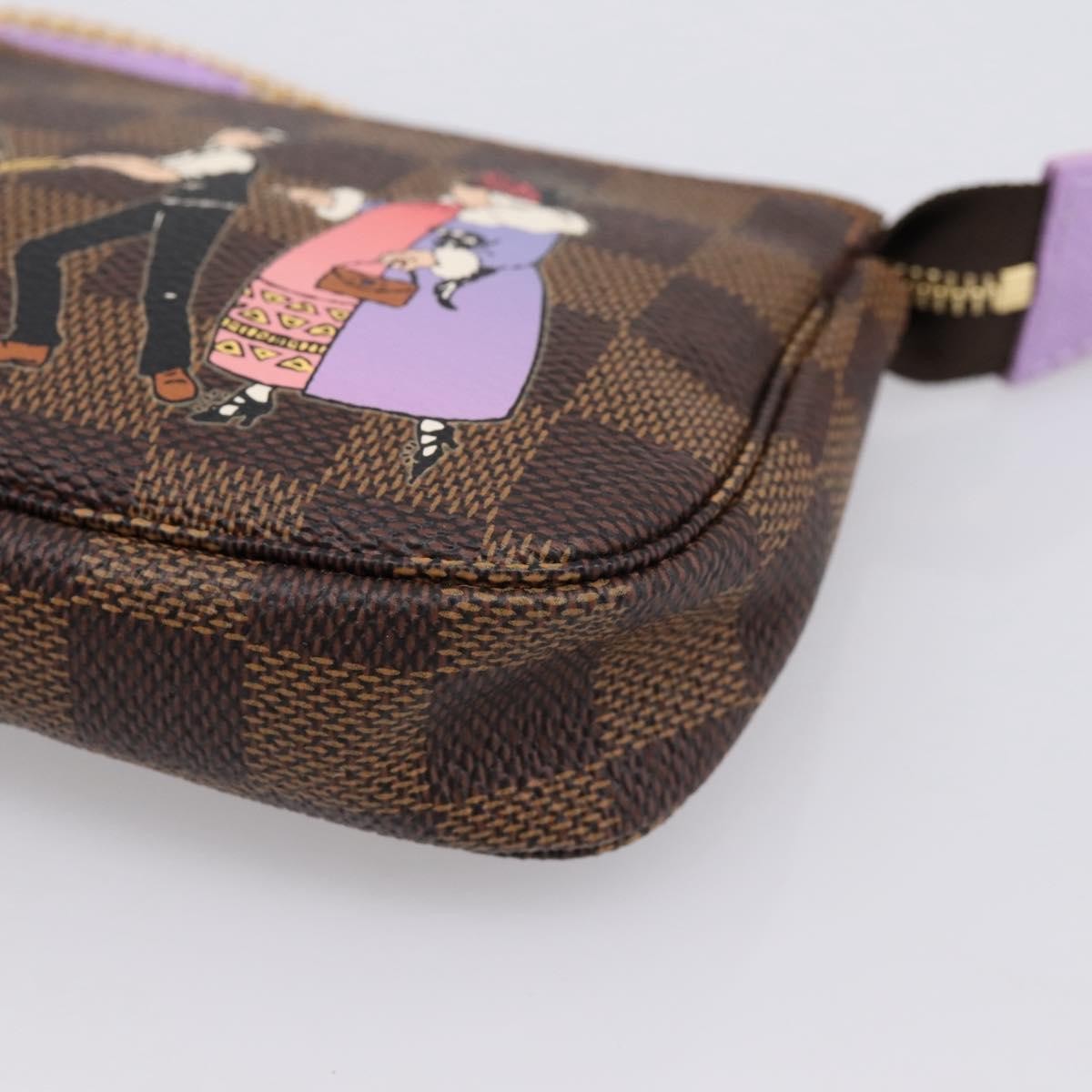 Louis Vuitton Pochette Accessoires Limited Edition Damier, Brown, Canvas, Clutch