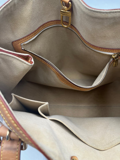 Louis Vuitton Hampstead Handbag Damier, Beige, Canvas, Handbag
