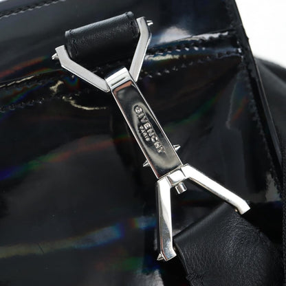 Givenchy Pandora Patent, Black, Patent Leather, Handbag