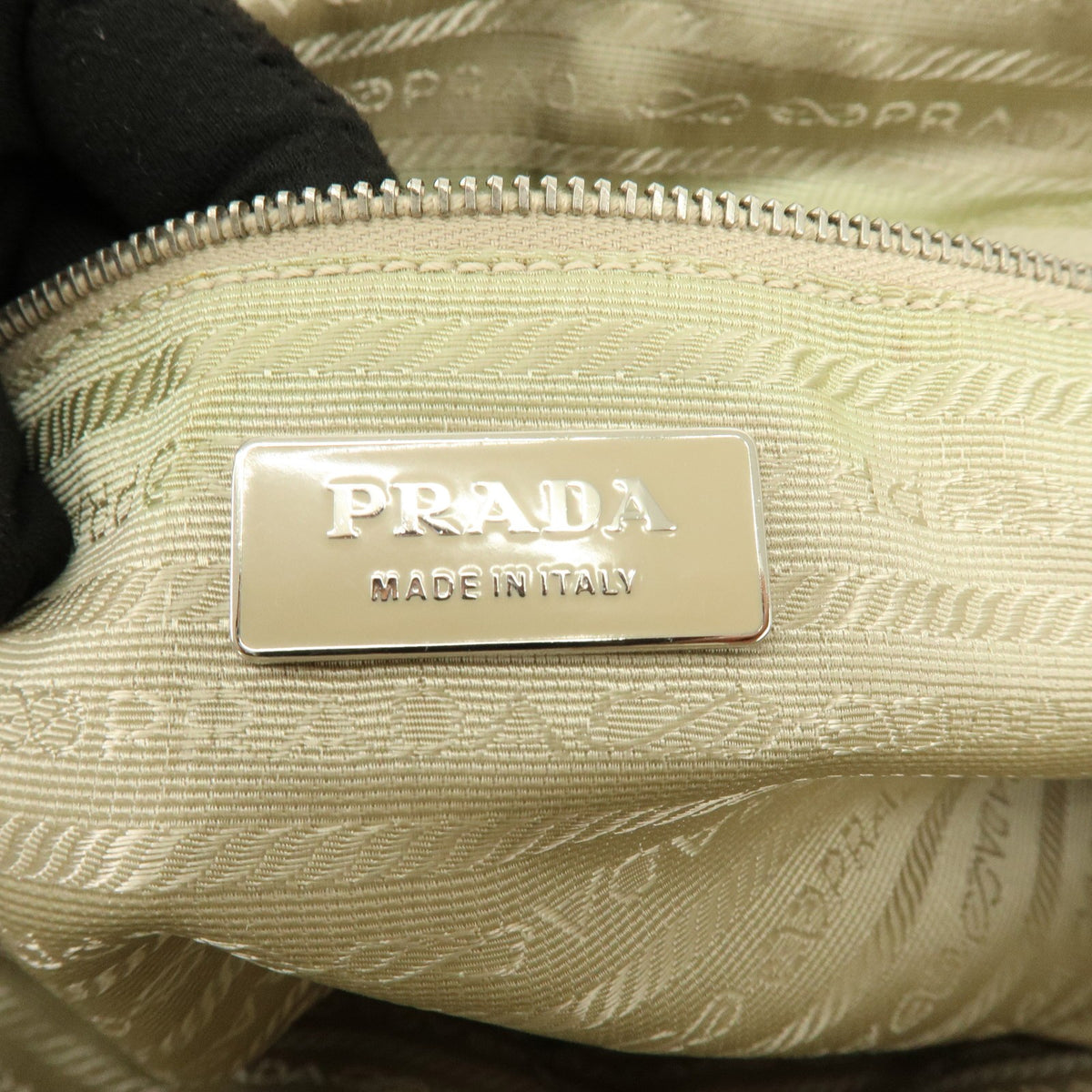 Prada Bowler Canvas with Leather, Purple, Canvas, Shoulder Bag