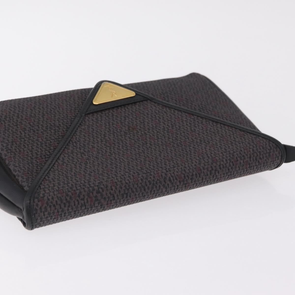 Saint Laurent Vintage Clutch Canvas, Gray, Canvas, Clutch