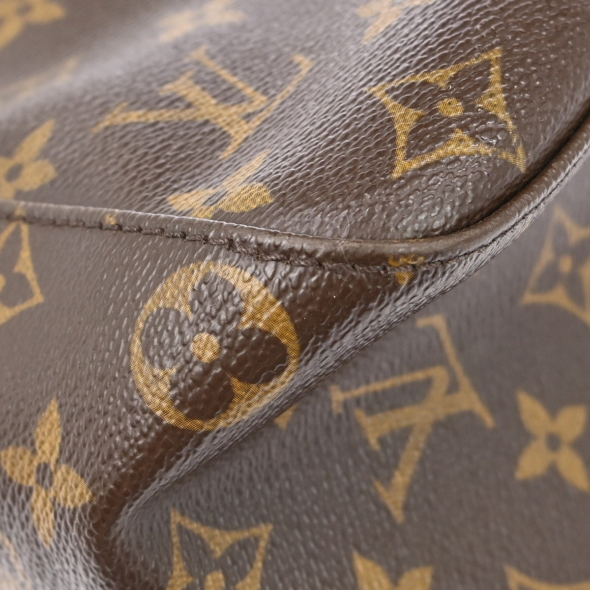 Louis Vuitton Looping Monogram Canvas, Brown, Canvas, Handbag