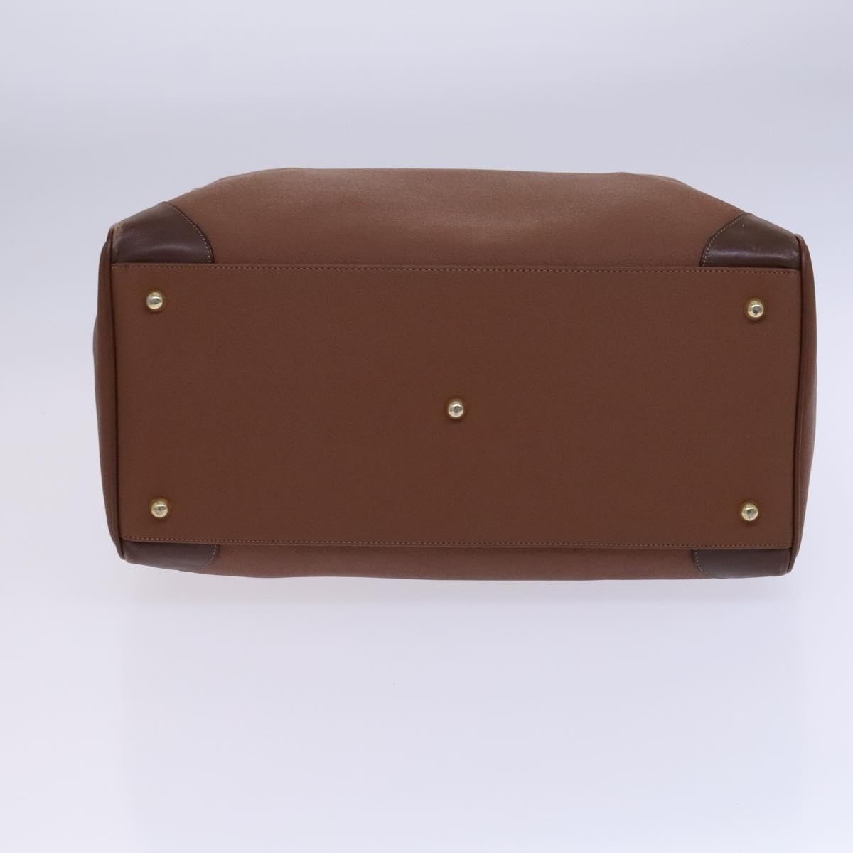 Burberry Nova check boston Canvas, Brown, Leather, Handbag