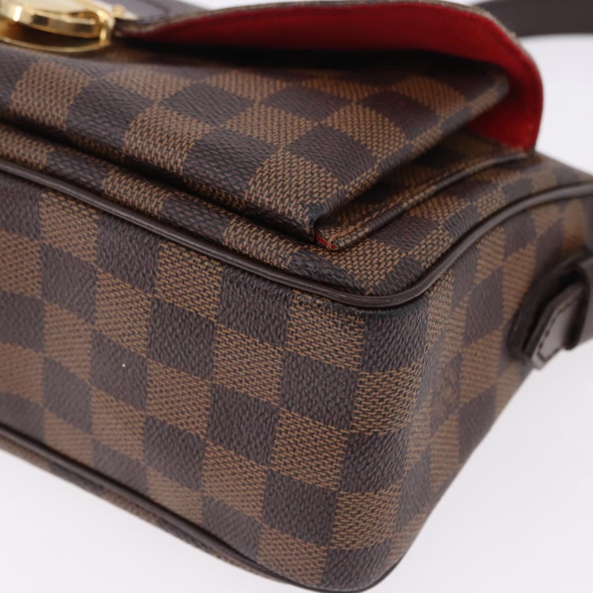 Louis Vuitton Ravello Damier Ebene, Brown, Canvas, Shoulder Bag