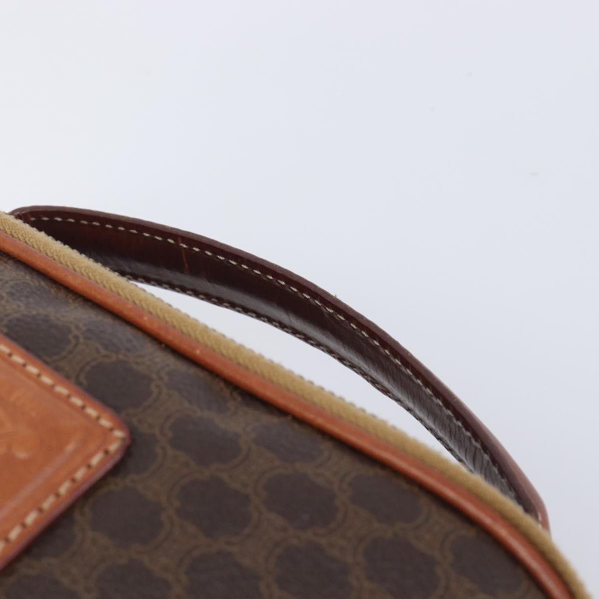 Celine Vintage Handbag Toile Céline, Brown, Canvas, Handbag