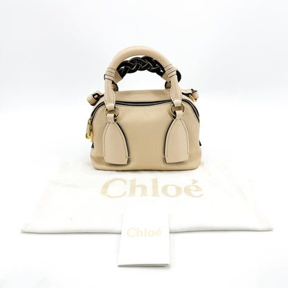 Chloe Daria Leather, Black, Leather, Handbag