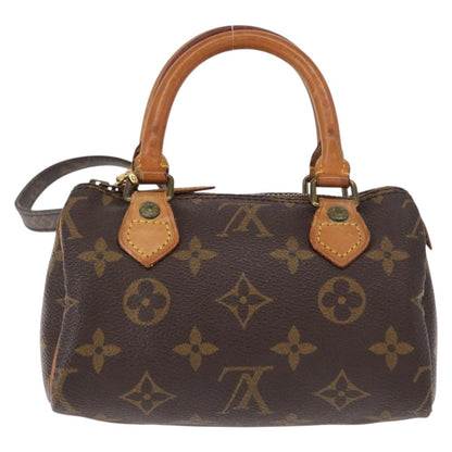 Louis Vuitton Speedy Mini HL Handbag Monogram Canvas, BROWN, CANVAS, Handbag