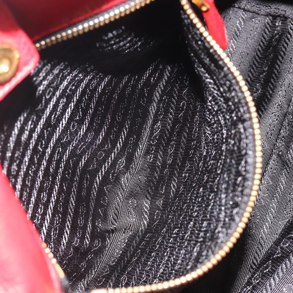 Prada Bow Tote Tessuto with Leather, Red, Nylon, Tote Bag