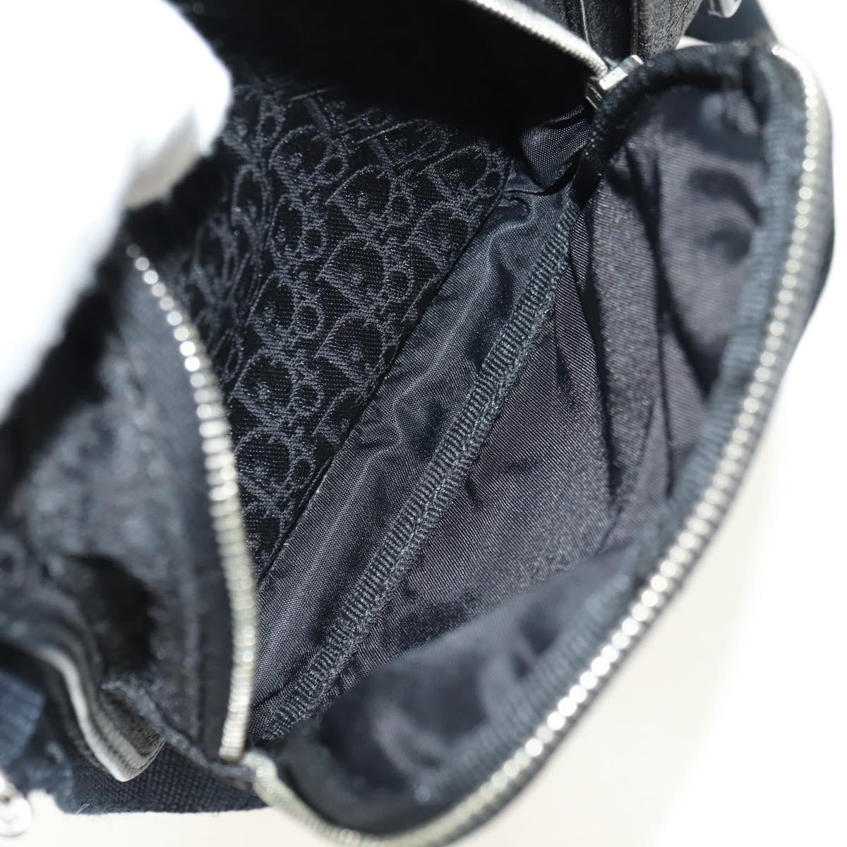 Christian Dior Vintage Street Chic Belt Diorissimo Canvas, Black, Canvas, Handbag