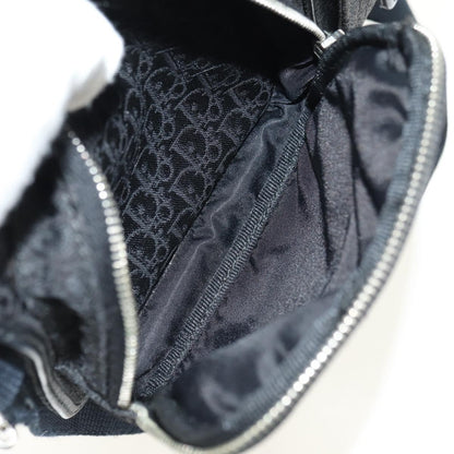 Christian Dior Vintage Street Chic Belt Diorissimo Canvas, Black, Canvas, Handbag