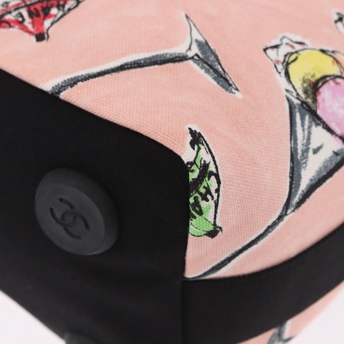 Chanel Ice Cream Sundae Printed Canvas, Pink, Canvas, Shoulder Bag