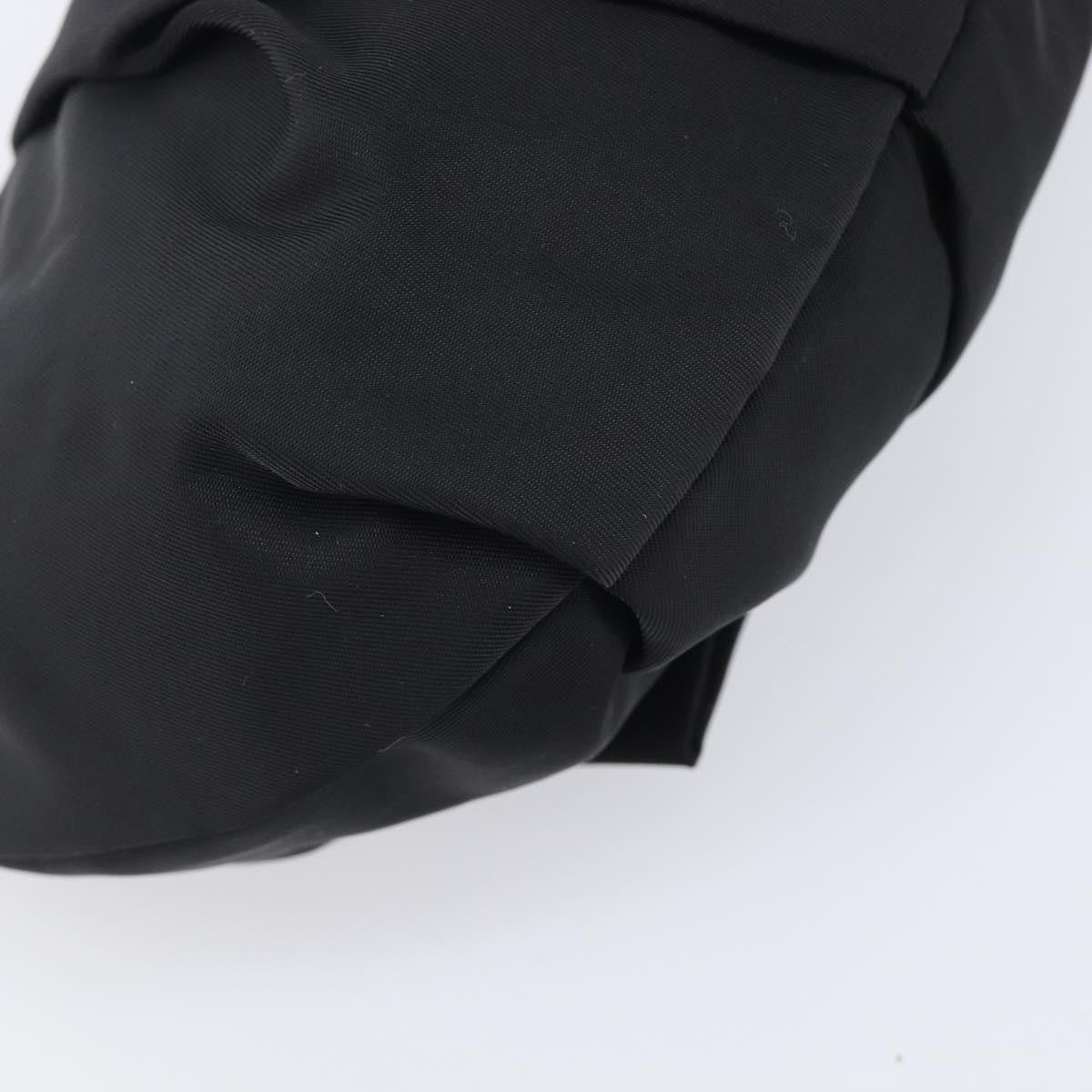 Prada Bow Wristlet Tessuto, Black, Nylon, Clutch