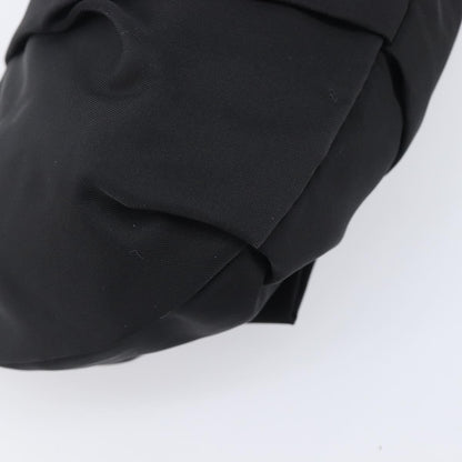 Prada Bow Wristlet Tessuto, Black, Nylon, Clutch
