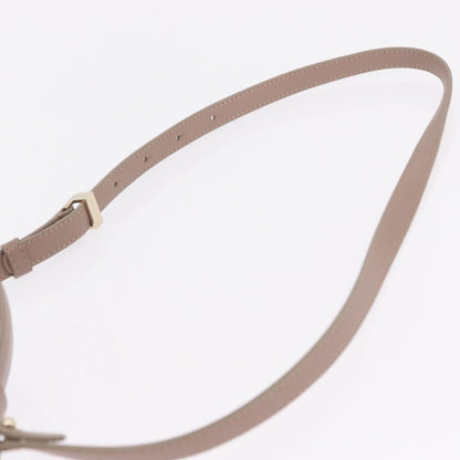 Bvlgari Signature Top Handle Leather, Beige, Leather, Handbag