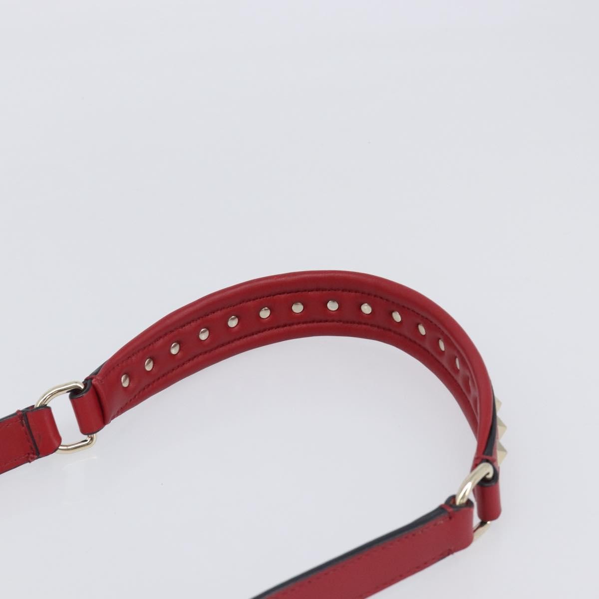 Valentino Garavani Candystud Top Handle Leather, Red, Leather, Handbag