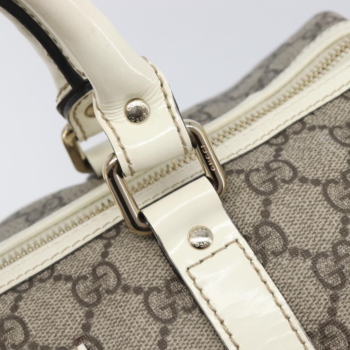 Gucci Joy Boston GG Coated Canvas, Beige, PVC, Handbag