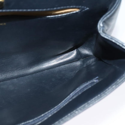 Givenchy Vintage 4G Leather, Navy, Leather, Shoulder Bag