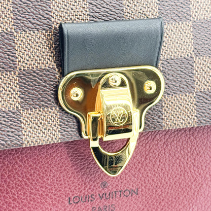 Louis Vuitton Vavin Damier with Leather, Brown, Canvas, Tote Bag