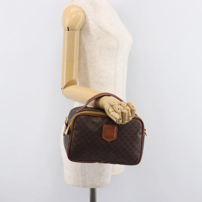 Celine Vintage Handbag Toile Céline, Brown, Canvas, Handbag