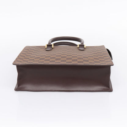 Louis Vuitton Venice Sac Plat Damier, Brown, Canvas, Tote Bag