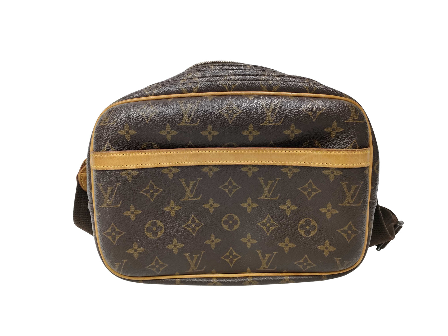 Louis Vuitton Reporter Monogram Canvas, Brown, Canvas, Shoulder Bag