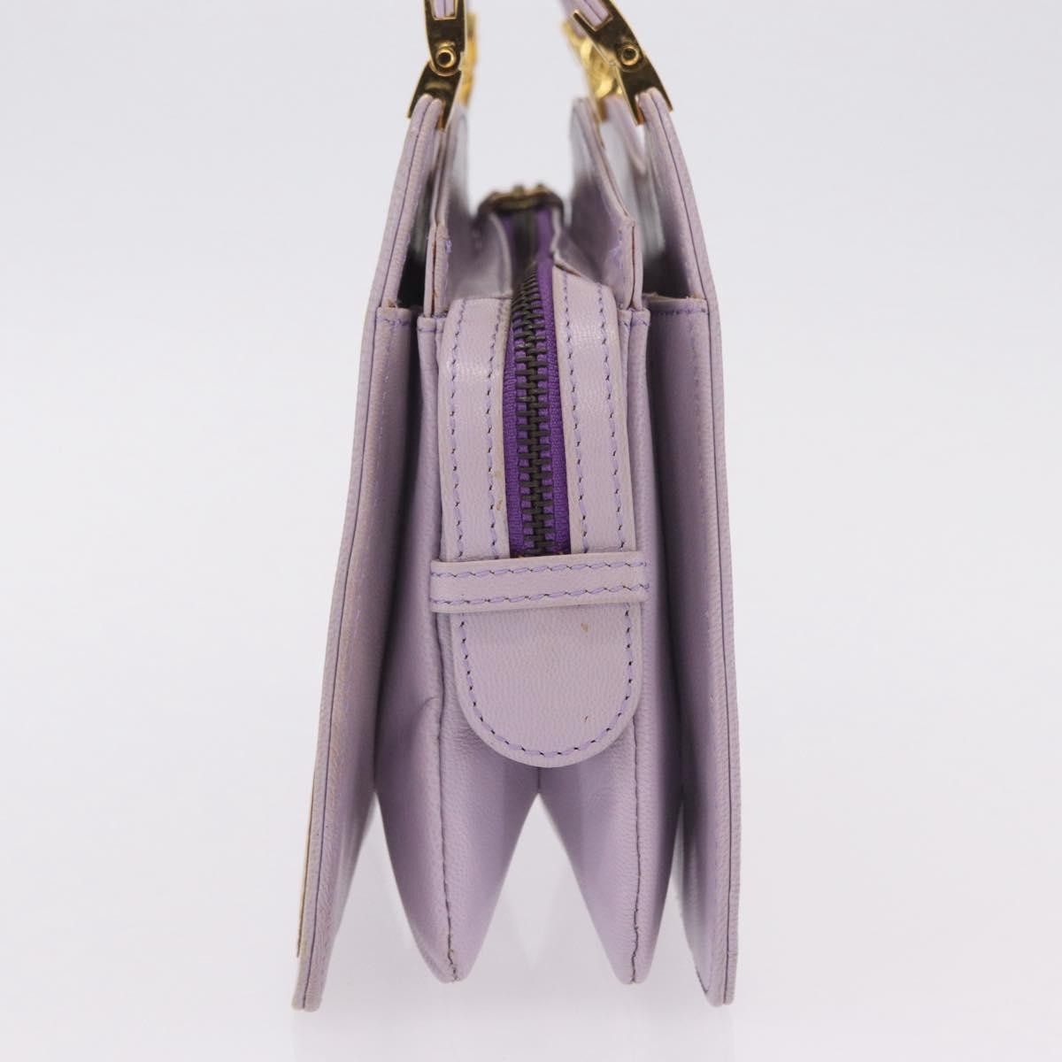 Fendi Handbag cuir, Purple, Leather, Handbag