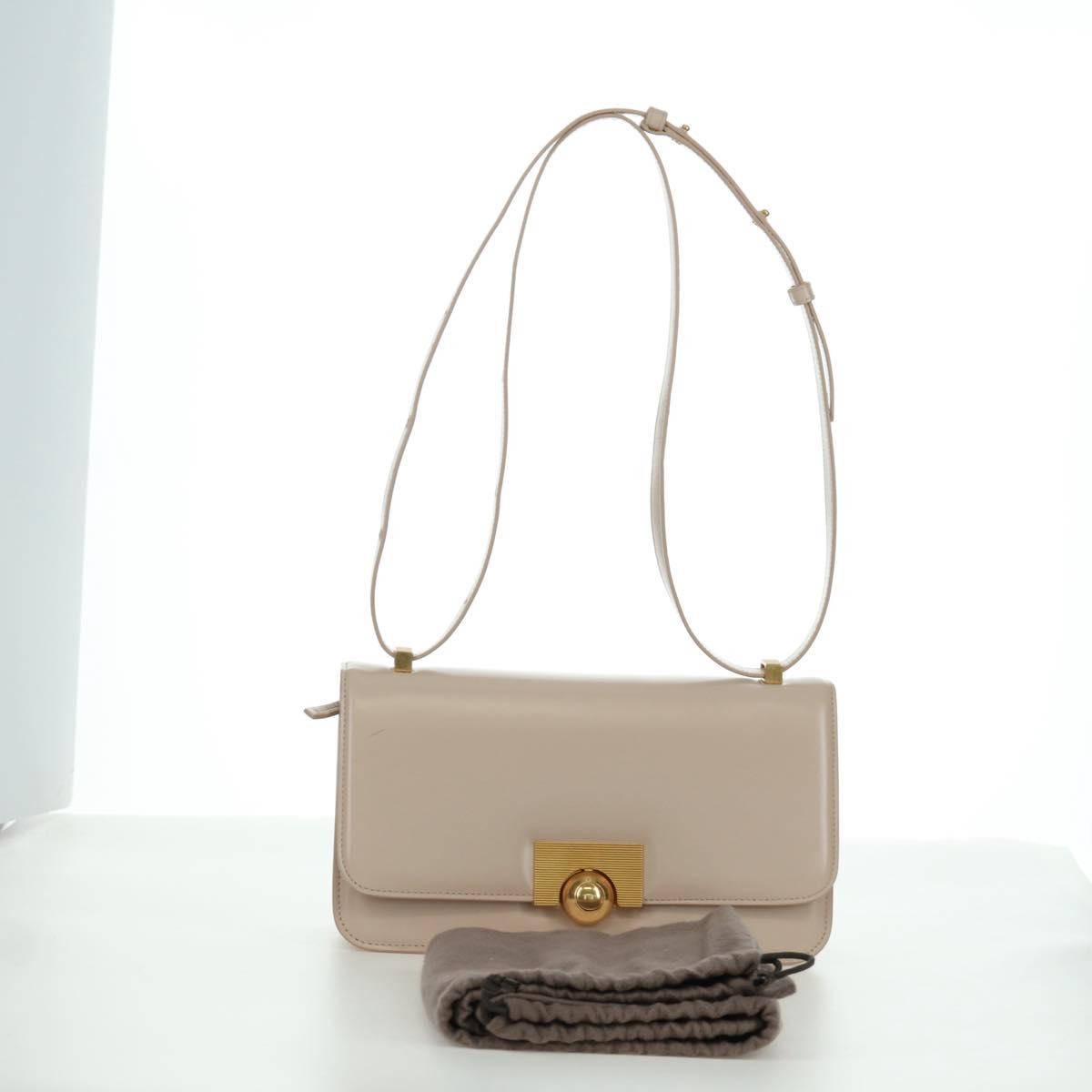 Bottega Veneta BV Classic Textured Calfskin, Beige, Leather, Handbag