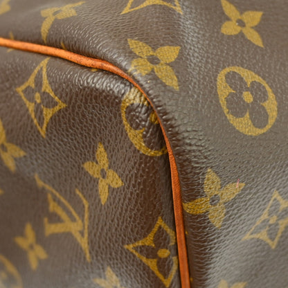 Louis Vuitton Keepall Bandoulière Monogram, Brown, Canvas, Travel Bag