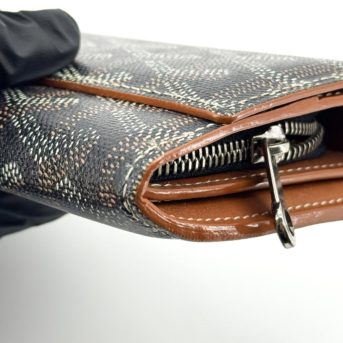 Goyard Richelieu Coated Canvas, Black, Canvas, Wallet