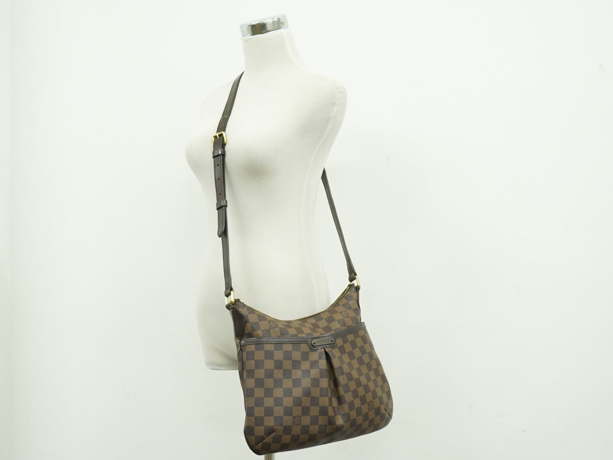 Louis Vuitton Bloomsbury Damier Ebene, Brown, Canvas, Shoulder Bag