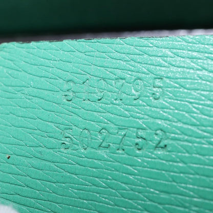 Gucci Bright Bit Convertible Leather, Green, Leather, Tote Bag